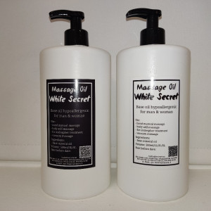 Массажное масло нейтральное "White Secret" 1 л с дозатором